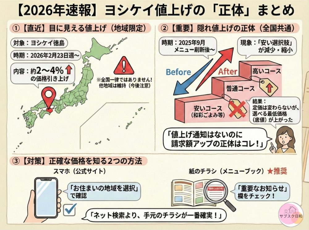 【2026年最新】ヨシケイの値上げ額